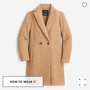 J. Crew Daphne topcoat in Italian boiled wool